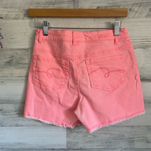 JUSTICE PINK SHORTS- Size 16 - Picture 6 of 9